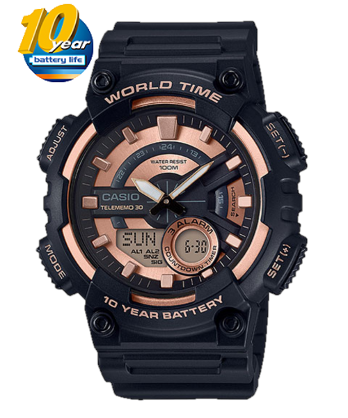 Casio Analog-Digital Men's Watch AEQ-110W-1A3