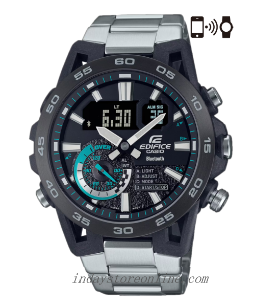 Casio Edifice Men's Watch ECB-40DB-1A Edifice Sospensione Mobile link Bluetooth