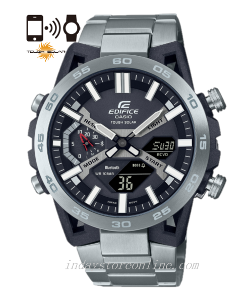 Casio Edifice Men's Watch ECB-2000D-1A Edifice Sospensione Mineral Glass Mobile link Bluetooth